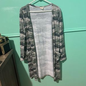 Camo cardigan